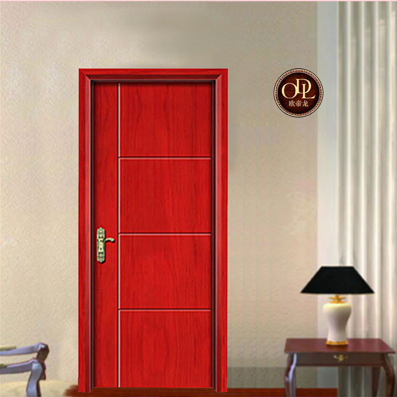 歐帝龍木門廠批發泰國指接橡木門實木門 橡木門整套室內烤漆門套裝門沙比利原木門房間