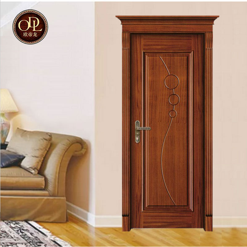 胡桃木羅馬柱房間沙比利原木門雕花實木門 整套室內烤漆門套裝門工程門定制門
