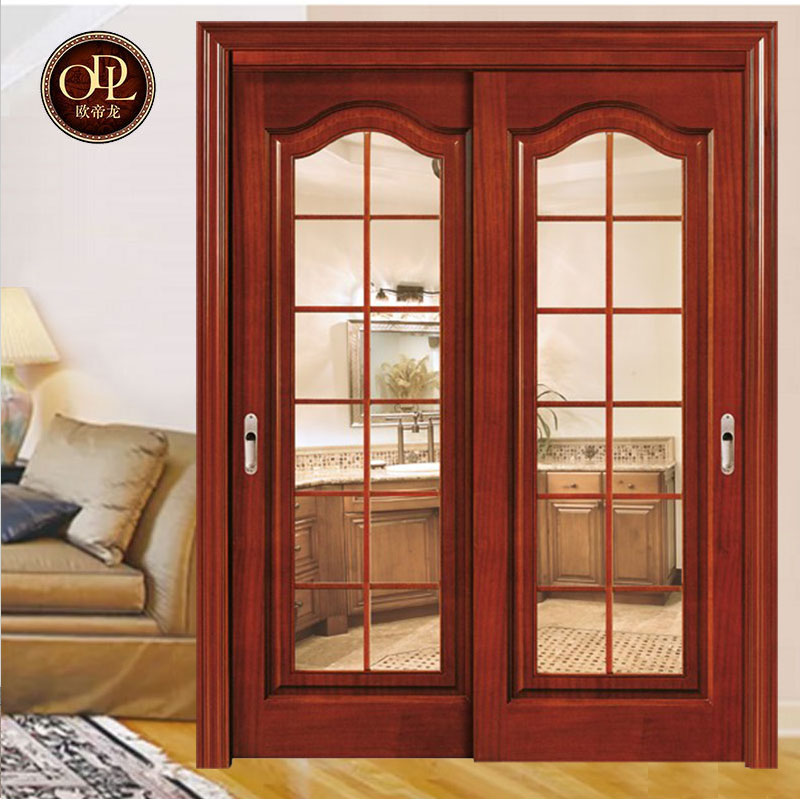 沙比利木門原木玻璃門雙吊趟門和實木推拉門如何選？如何定制？