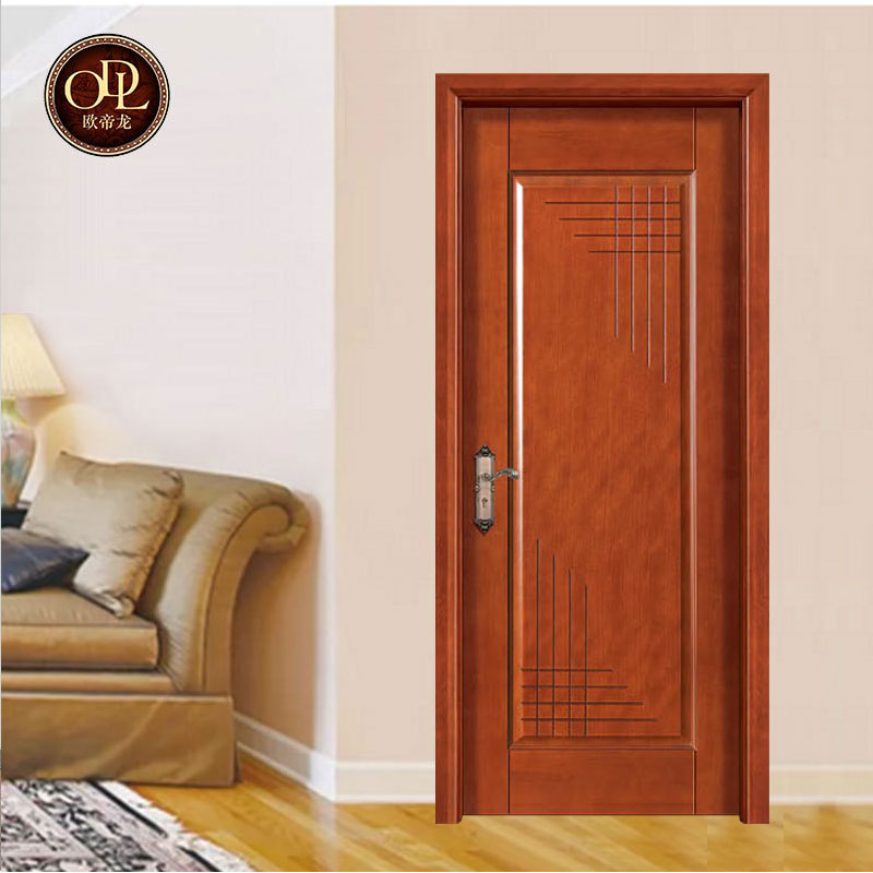 胡桃原木門廠家,佛山歐帝龍門,裝飾建材有限公司,凸線套裝門,櫻桃紅,歐帝龍門業