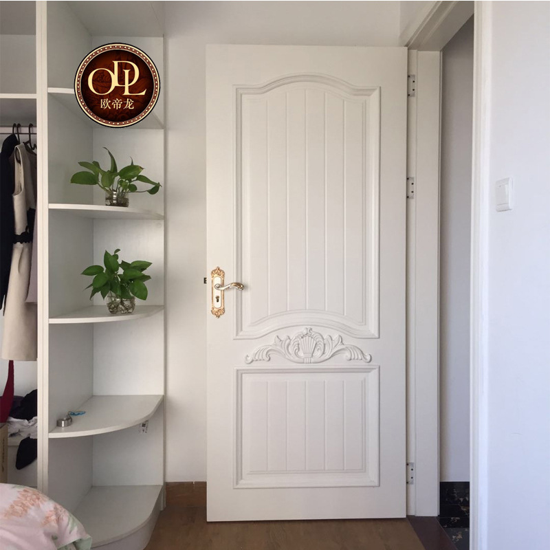 橡木門白色房間泰國指接原木門雕花實木門沙比利整套室內(nèi)烤漆門套裝門定制門