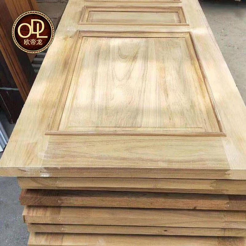 佛山柚木門廠家定制高端實木門原木門那家好選歐帝龍門業