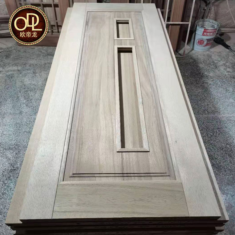 佛山品牌門廠定制家裝實木門胡桃木門房間衛生間原木門歐帝龍品質