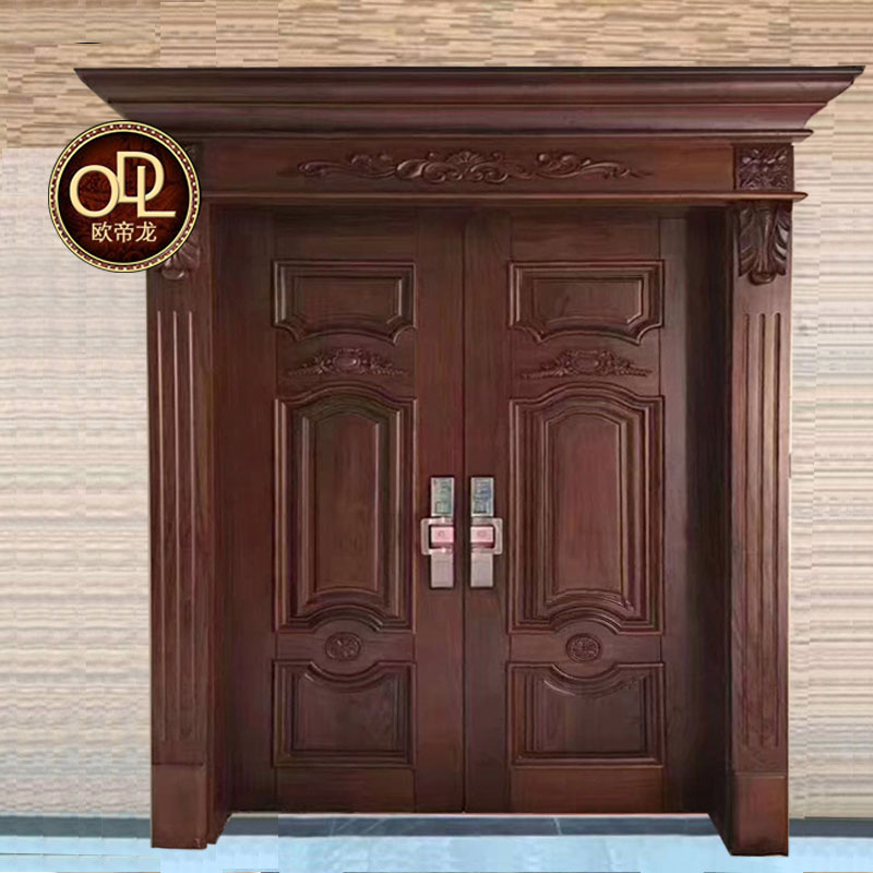 原木門房間泰國指接橡木門原木門實木門 橡木門整套室內烤漆門套裝門工程門定制門