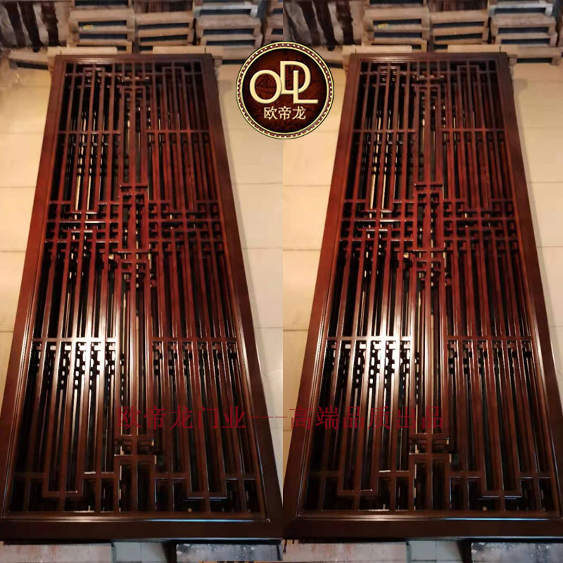 實木屏風酒柜多少錢一歐帝龍門業定制
