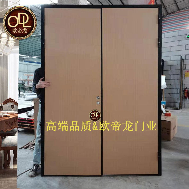 鋁木門廠家批那家好多少錢？歐帝龍門廠專業批發學校生態鋁木門辦公學校窄邊框鋁蜂窩生態門