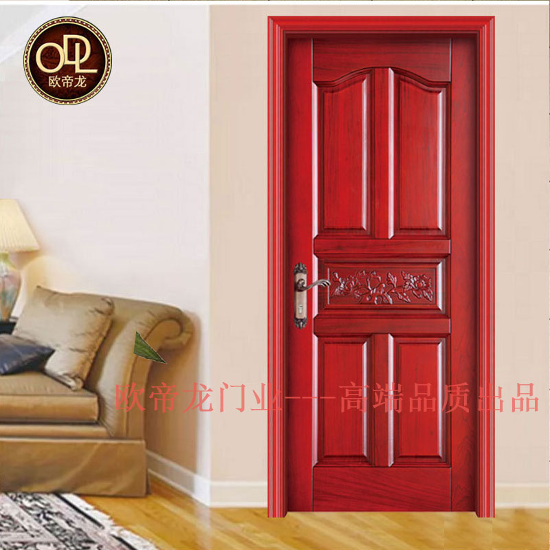 五福沙比利原木門整套室內烤漆門房間沙比利原木門雕花實木門 套裝門臥室門